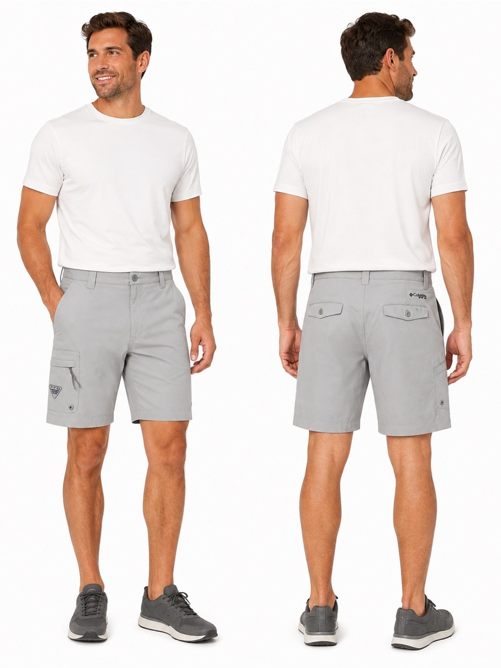 Columbia PFG Men’s 36 Gray Performance Fishing Cargo Shorts
